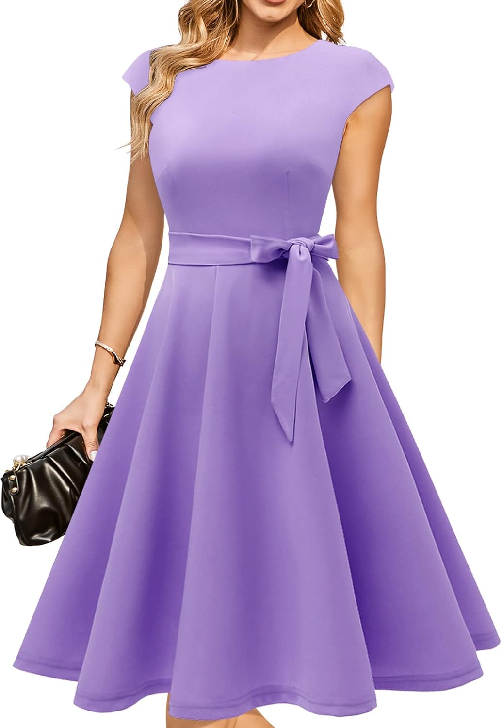 DRESSTELLS Women's Cocktail Dresses, Formal Wedding Guest Church Dress