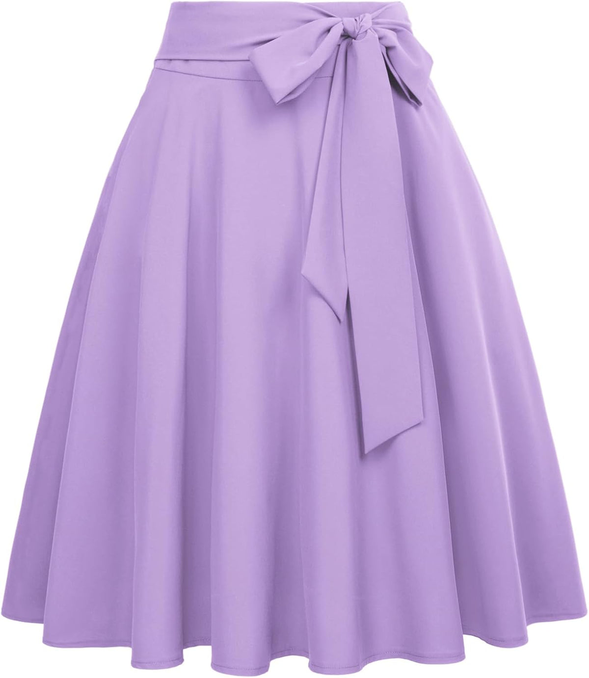 Belle Poque Women's High Waist A-Line Pockets Skirt Skater Flared Midi Skirt Vinage Skirt