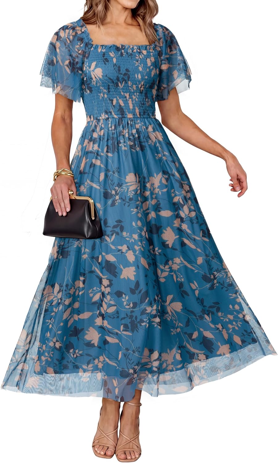 Simplee Womens Floral Maxi Dresses 2026 Summer Boho Wedding Guest Dress