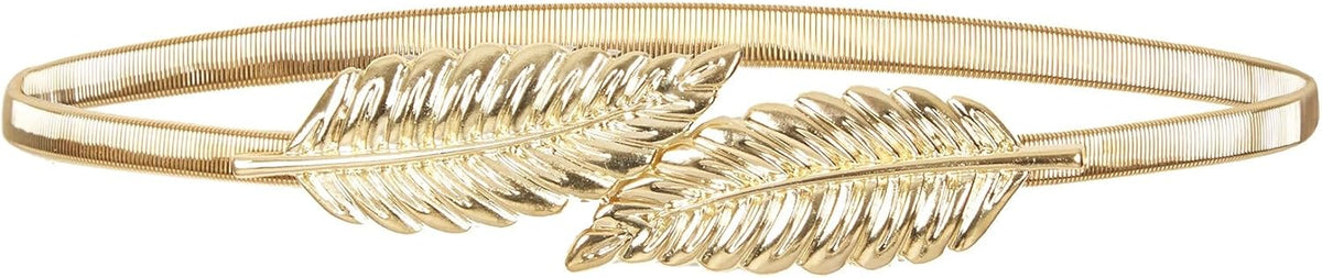 Metallic Elastic Stretchy Chain Belt