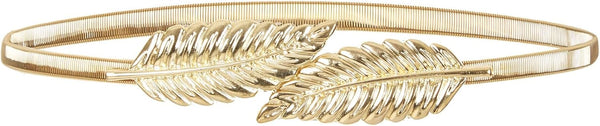 Metallic Elastic Stretchy Chain Belt