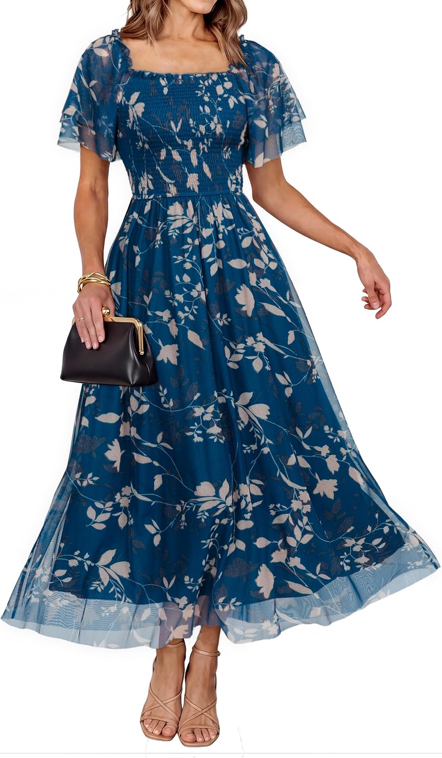 Simplee Womens Floral Maxi Dresses 2026 Summer Boho Wedding Guest Dress