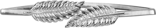 Metallic Elastic Stretchy Chain Belt