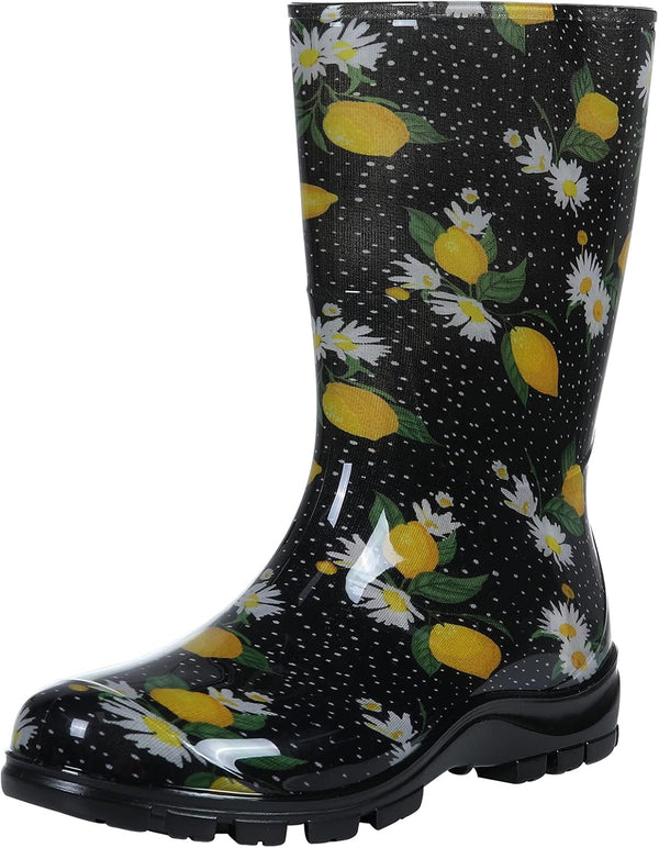 Women's Mid Calf Rain Boots