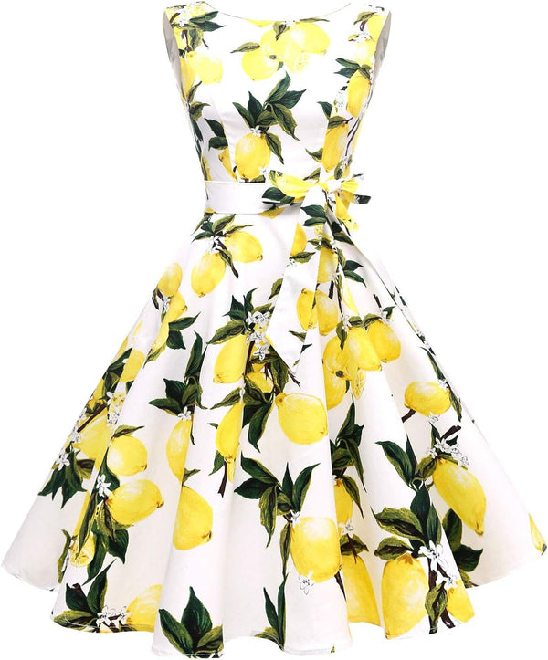 Sleeveless Vintage 1950s Cocktail Dress