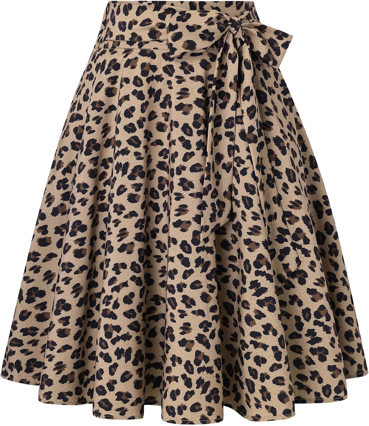 Belle Poque Women High Waisted A Line Skirt with Pockets