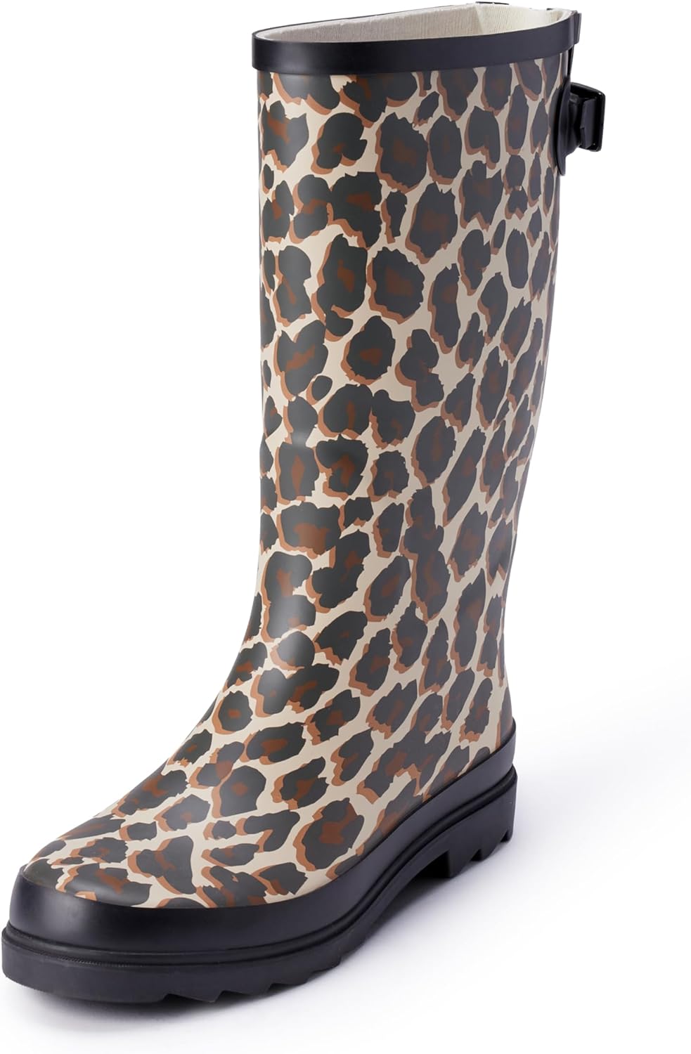 Women's Waterproof Tall Rain Boot With Adjustable