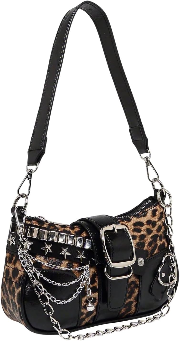 Women's Y2K Star Embroidery Shoulder Bag