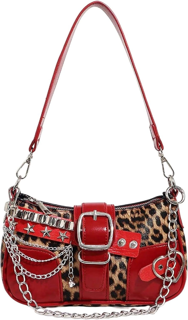 Women's Y2K Star Embroidery Shoulder Bag