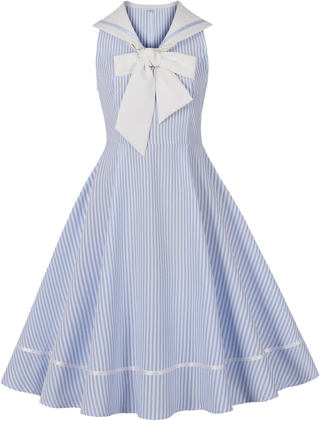1950s Nautical Sailor Collar Swing Dress Secondary image