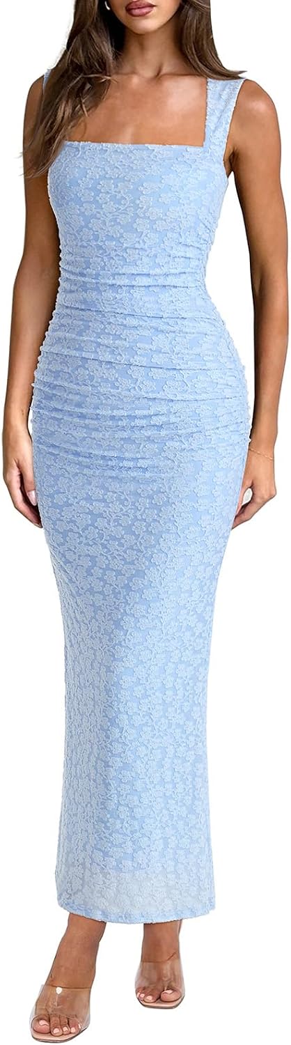 REORIA Summer Wedding Guest Maxi Dresses for Women