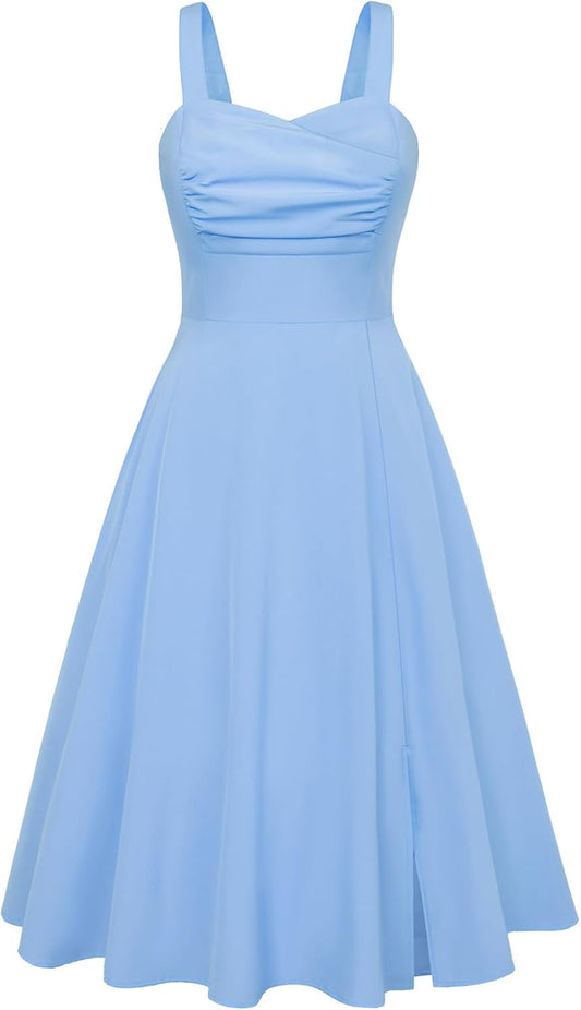 Vintage Midi Tea-Party A-Line Sundress