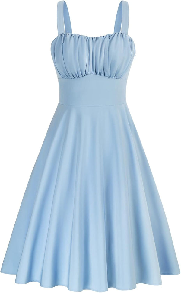 Belle Poque Womens Vintage A-line Midi Cocktail Party Dress