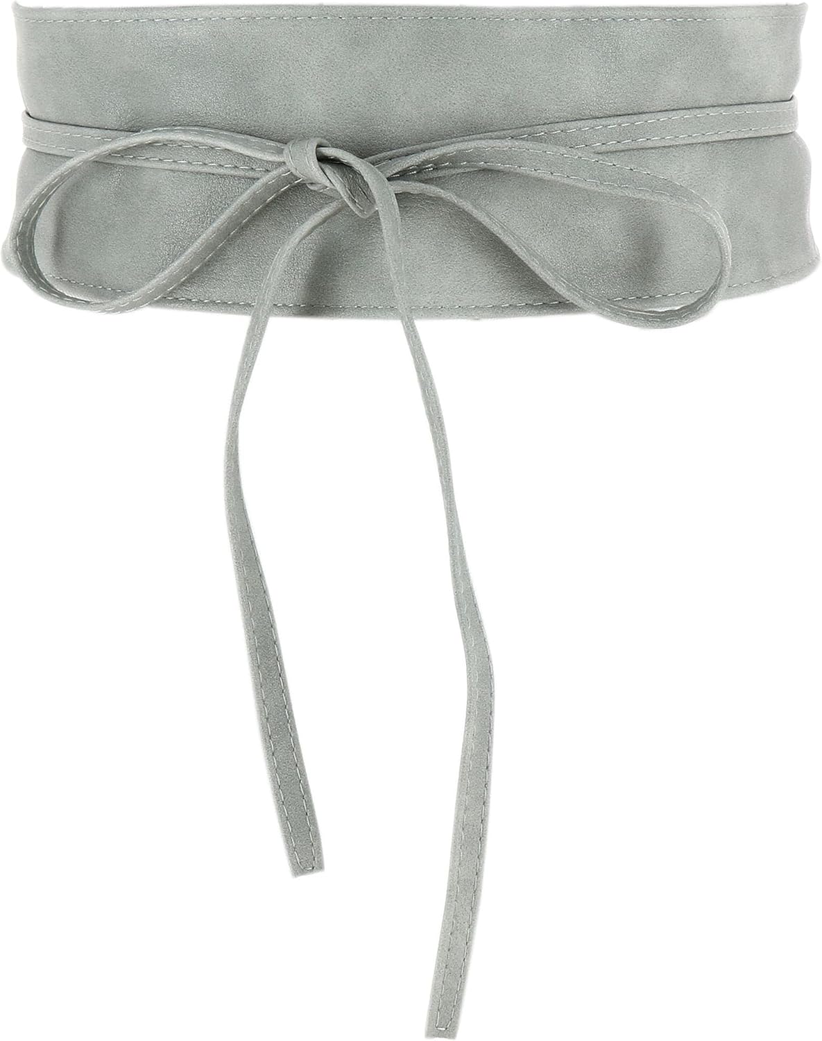 Woman Leatherette Waisband Obi Belt, Mica