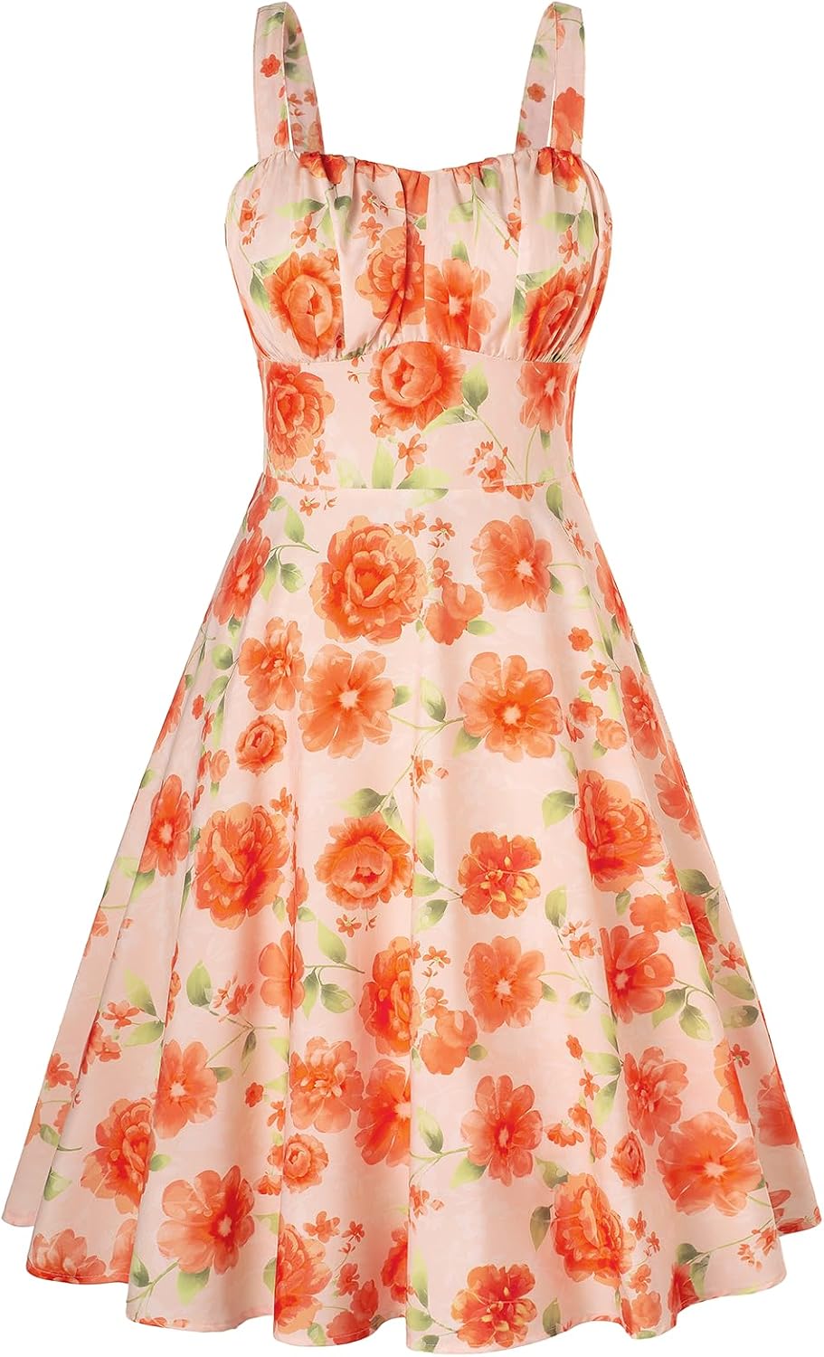 Belle Poque Womens Vintage A-line Midi Cocktail Party Dress Secondary image