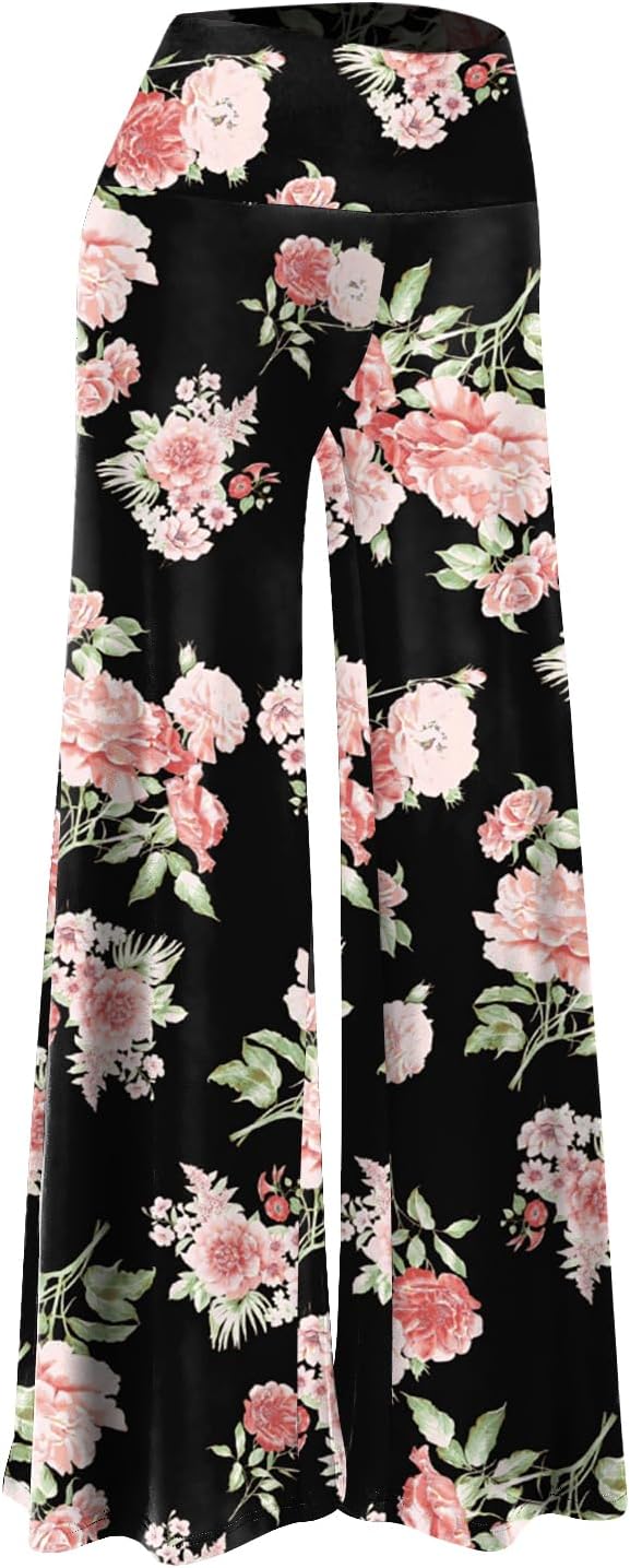 Women's Stretchy Wide Leg Palazzo Lounge Pants Casual Comfy