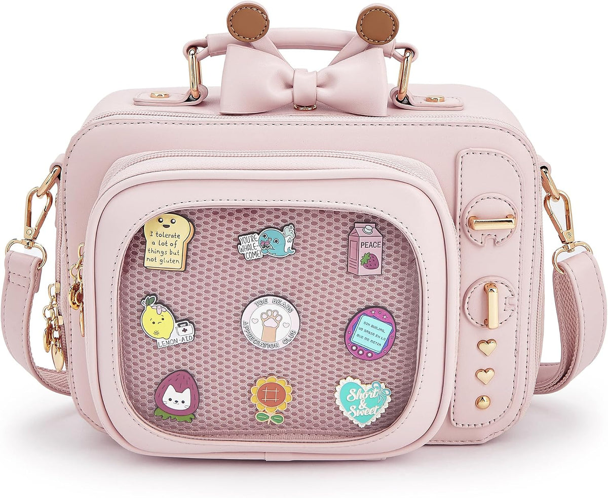 TV-Shaped Ita Bag Backpack — Cute Pin Display