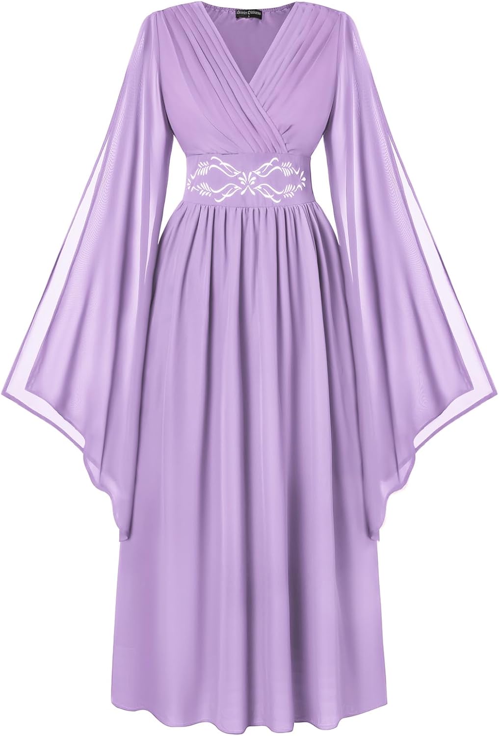 Scarlet Darkness Women's Renaissance Costume V Neck Medieval Fairy Dresses