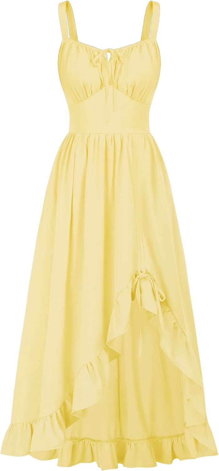 Scarlet Darkness Women Renaissance Corset Dress Flowy Gothic Sundress