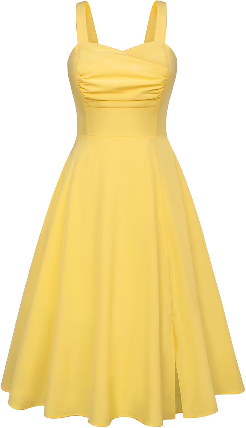 Belle Poque Women's Vintage Midi Tea Party Cocktail Dress