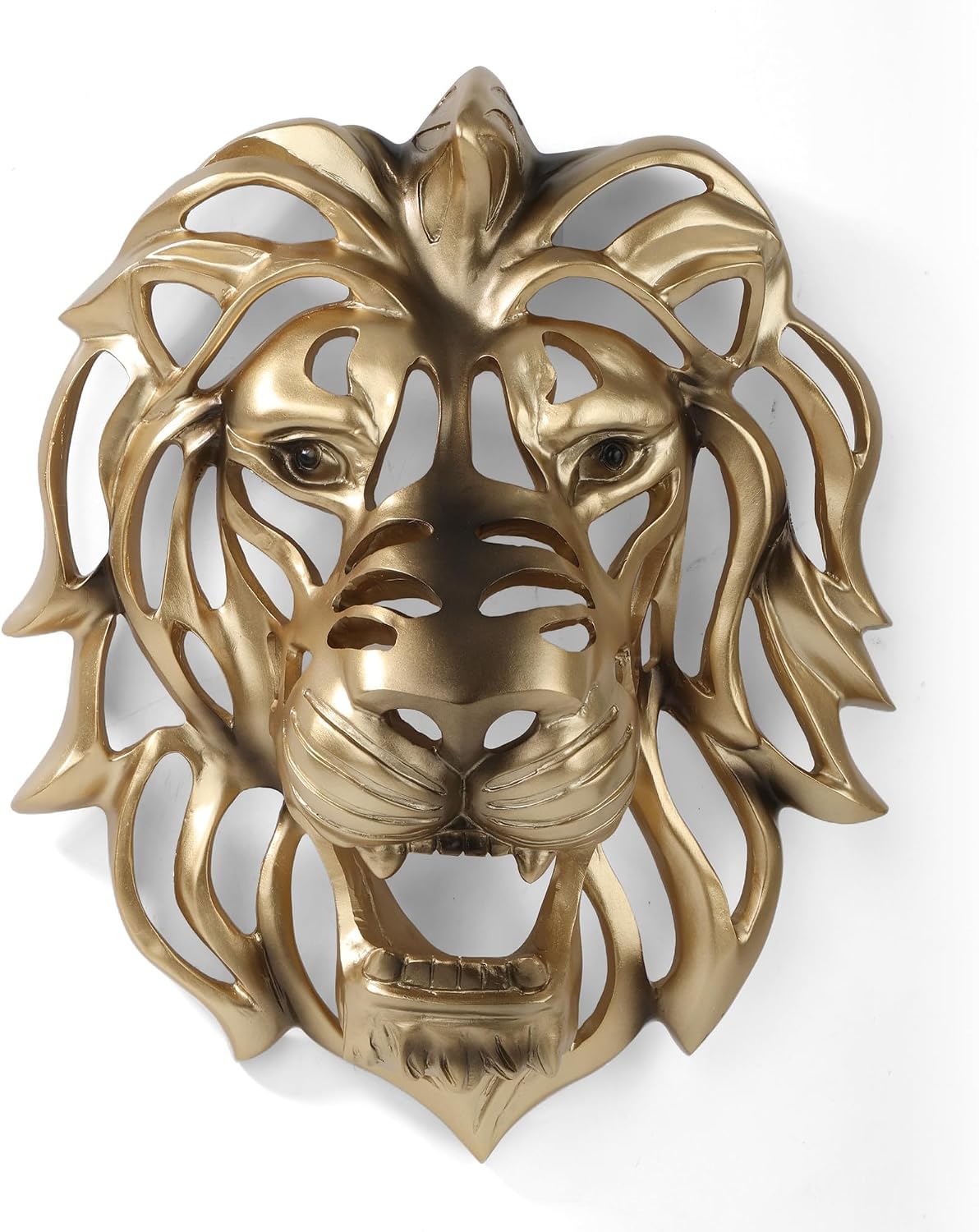 Gold Rabbit Animal Head Wall Sculpture