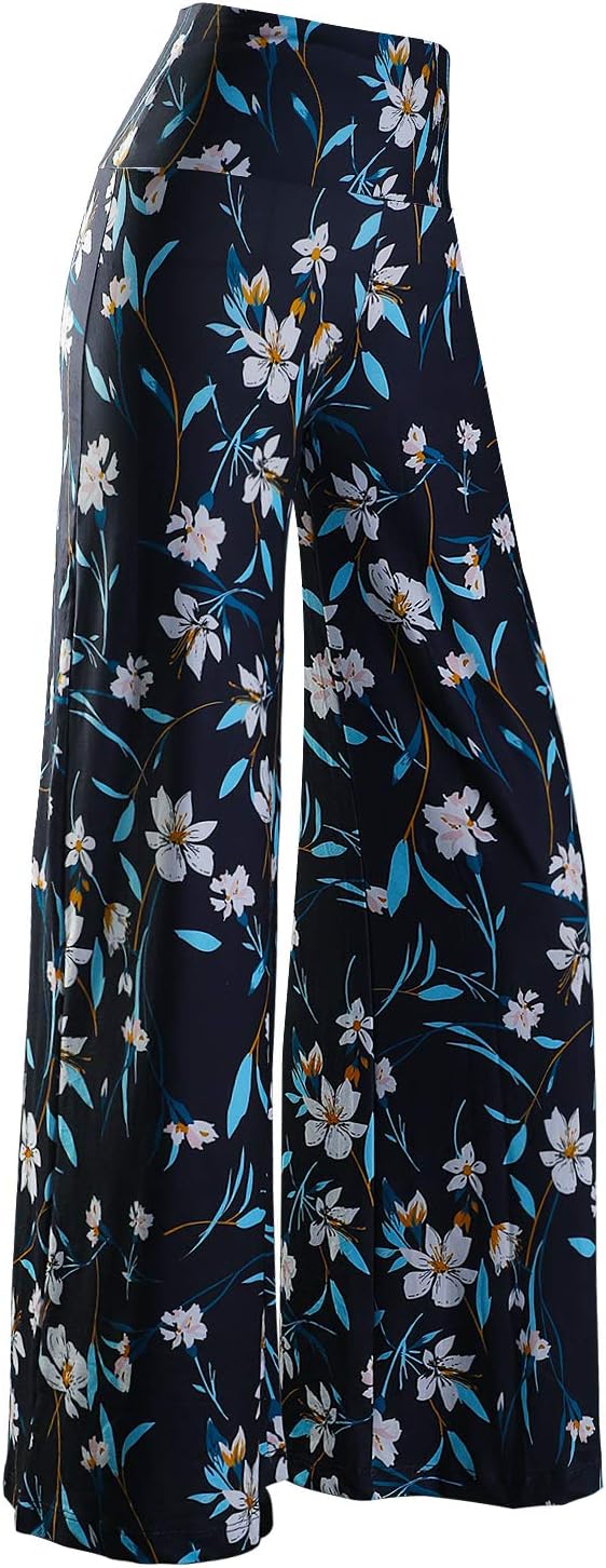 Women's Stretchy Wide Leg Palazzo Lounge Pants Casual Comfy
