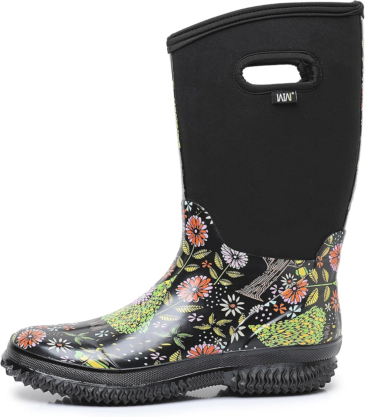 Mid-calf Rain Boots - Waterproof Insulated 5.5mm Neoprene Mud Boots