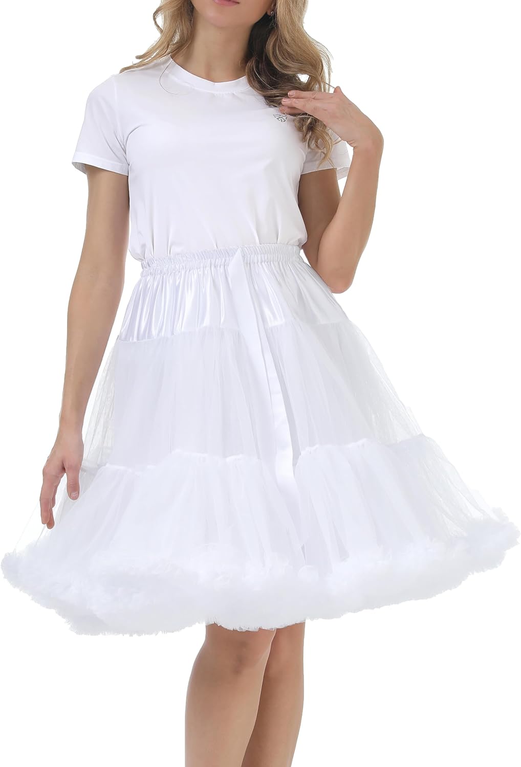 Women's High-Waist Mesh Tulle Petticoat Underskirt — Fluffy Ballet Tutu