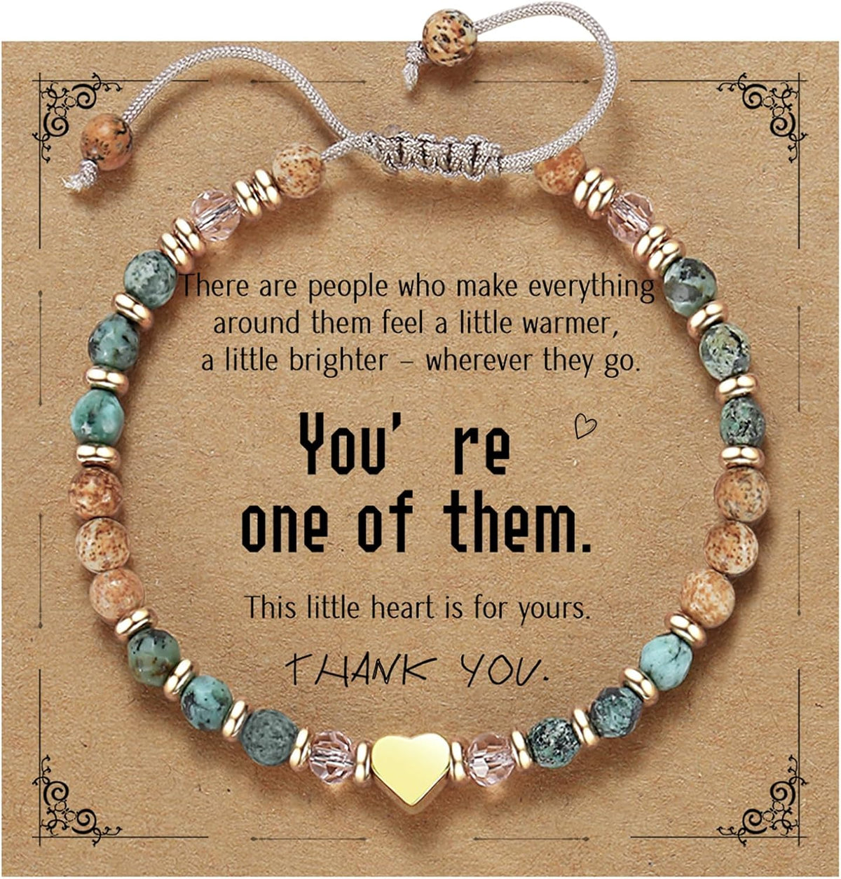 yupoxiu Natural Stone Bracelets - Inspirational Birthday Gifts for Women