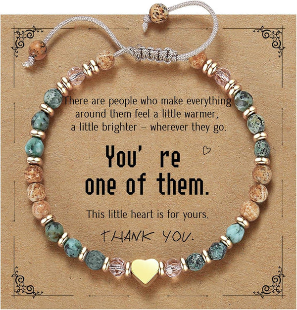 yupoxiu Natural Stone Bracelets - Inspirational Birthday Gifts for Women
