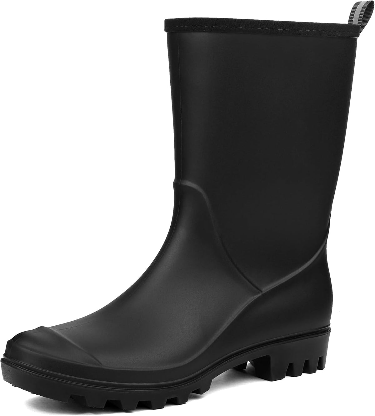Women's Mid-calf Waterproof Rain Boots – Seamless Pvc With Anti-slip