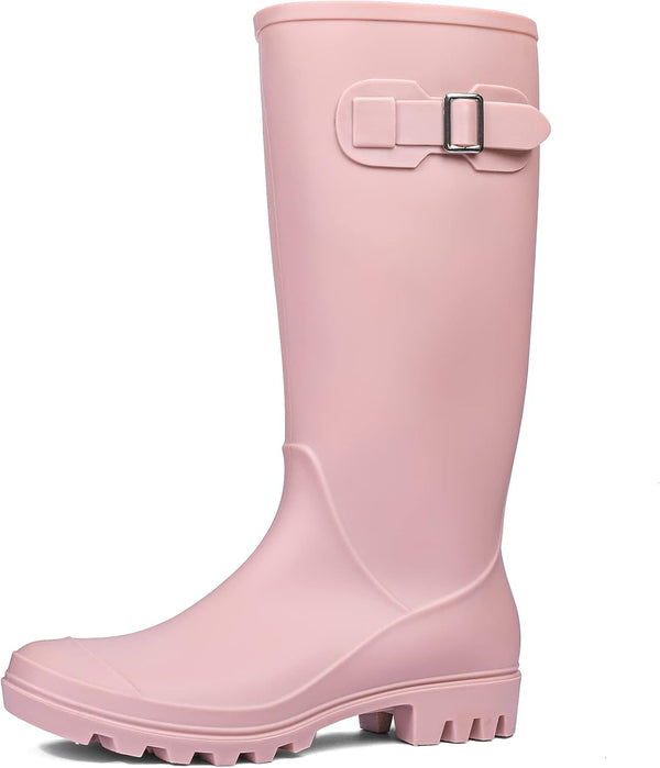 Women's Tall Rain Boots Waterproof Wellington