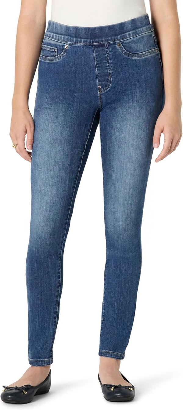 Women's Stretch Denim Mid-rise Pull-on Skinny
