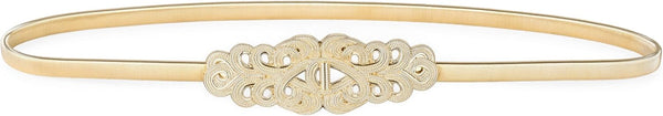 Metallic Elastic Stretchy Chain Belt