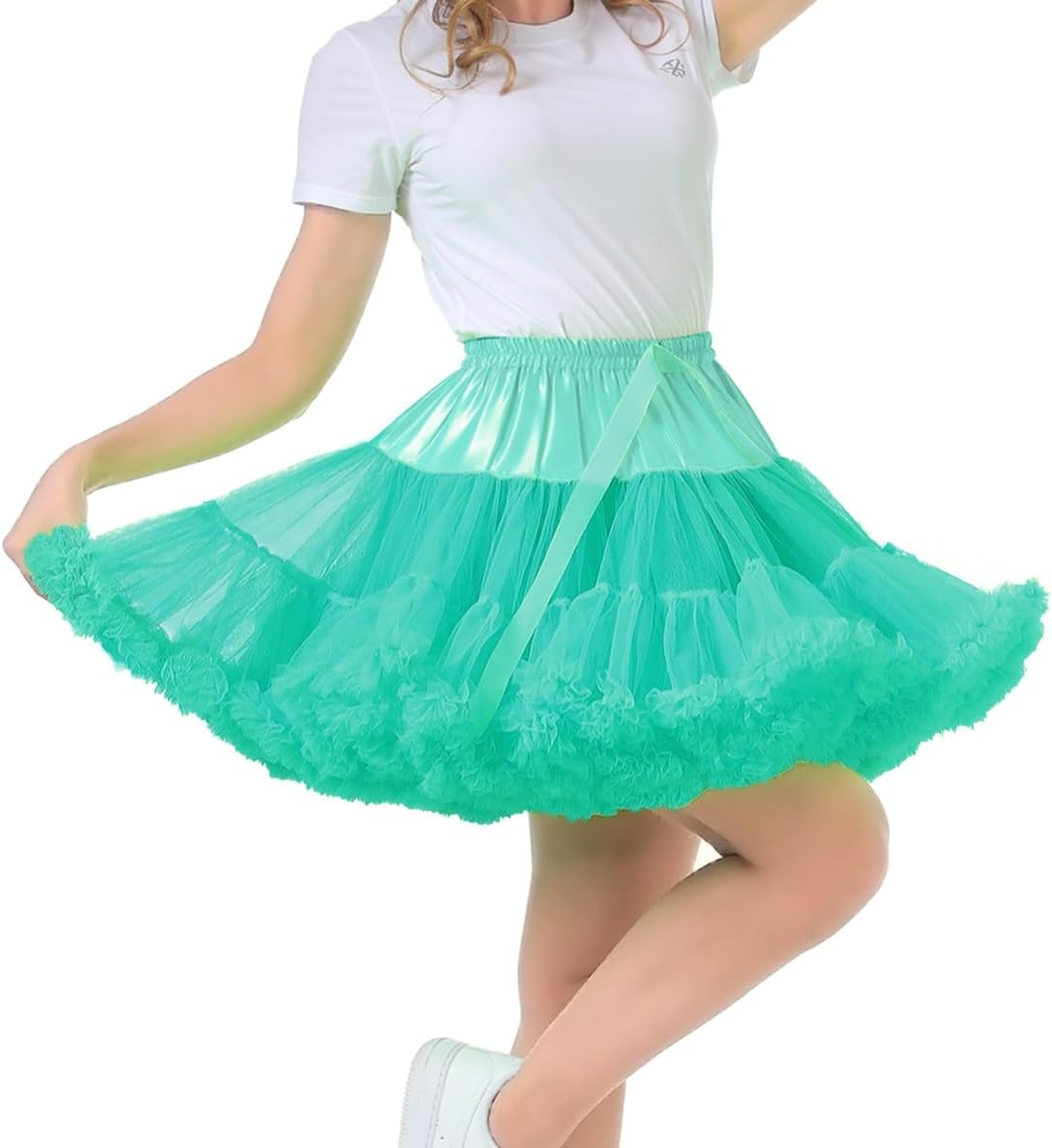 Women's High-Waist Mesh Tulle Petticoat Underskirt — Fluffy Ballet Tutu