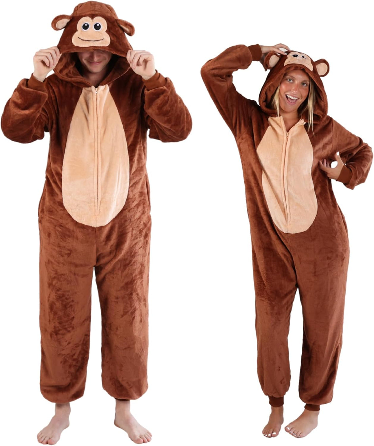 Funziez! Slim Adult Onesie - Food and Animal Costume - One Piece Cosplay Suit for Adults, Women and Men