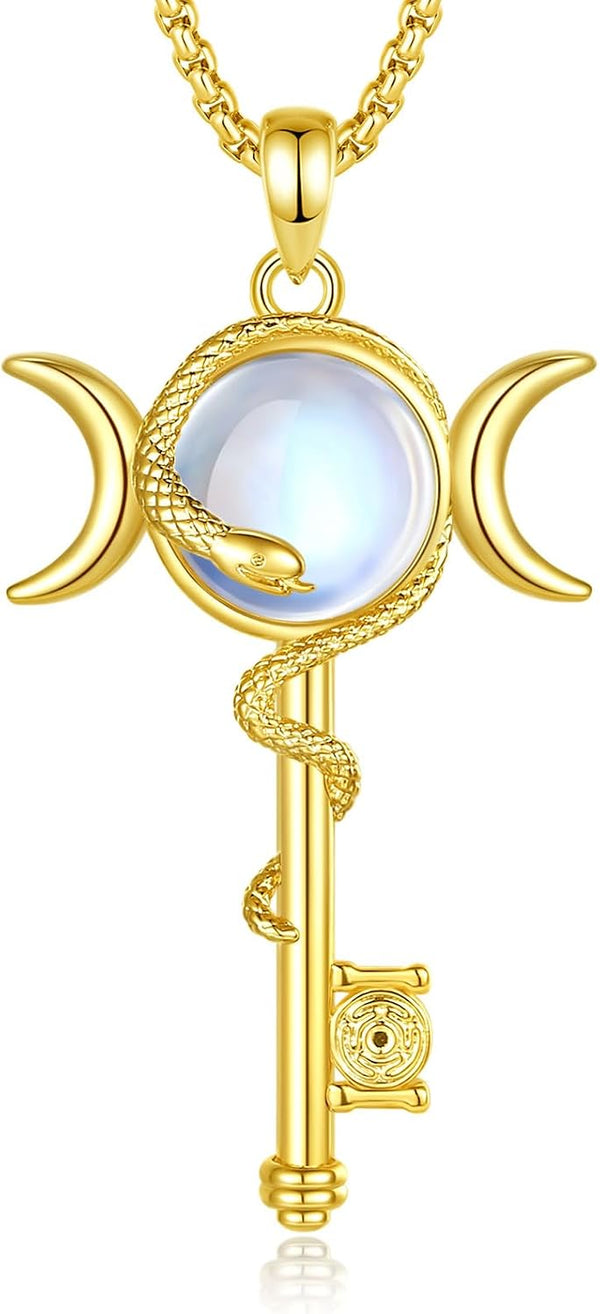Hecate Key Necklace Witchy Jewelry for Women Witch Protection Sigils Gifts