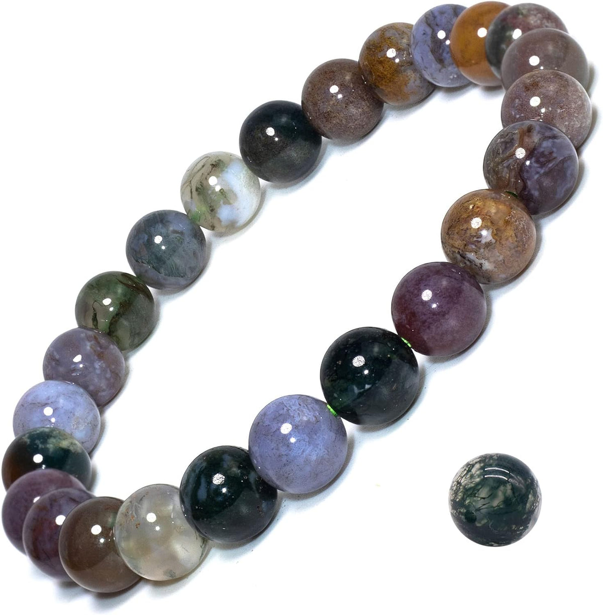 Natural Gemstone Stretch Elastic Bracelet