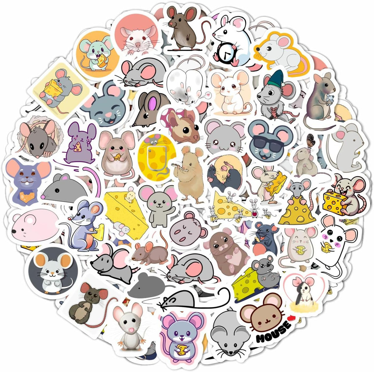 100Pcs Classic Rock Stickers — Rockabilly Guitar & Music Emblems