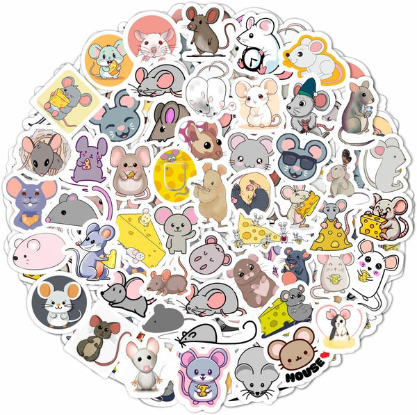 100Pcs Classic Rock Stickers — Rockabilly Guitar & Music Emblems