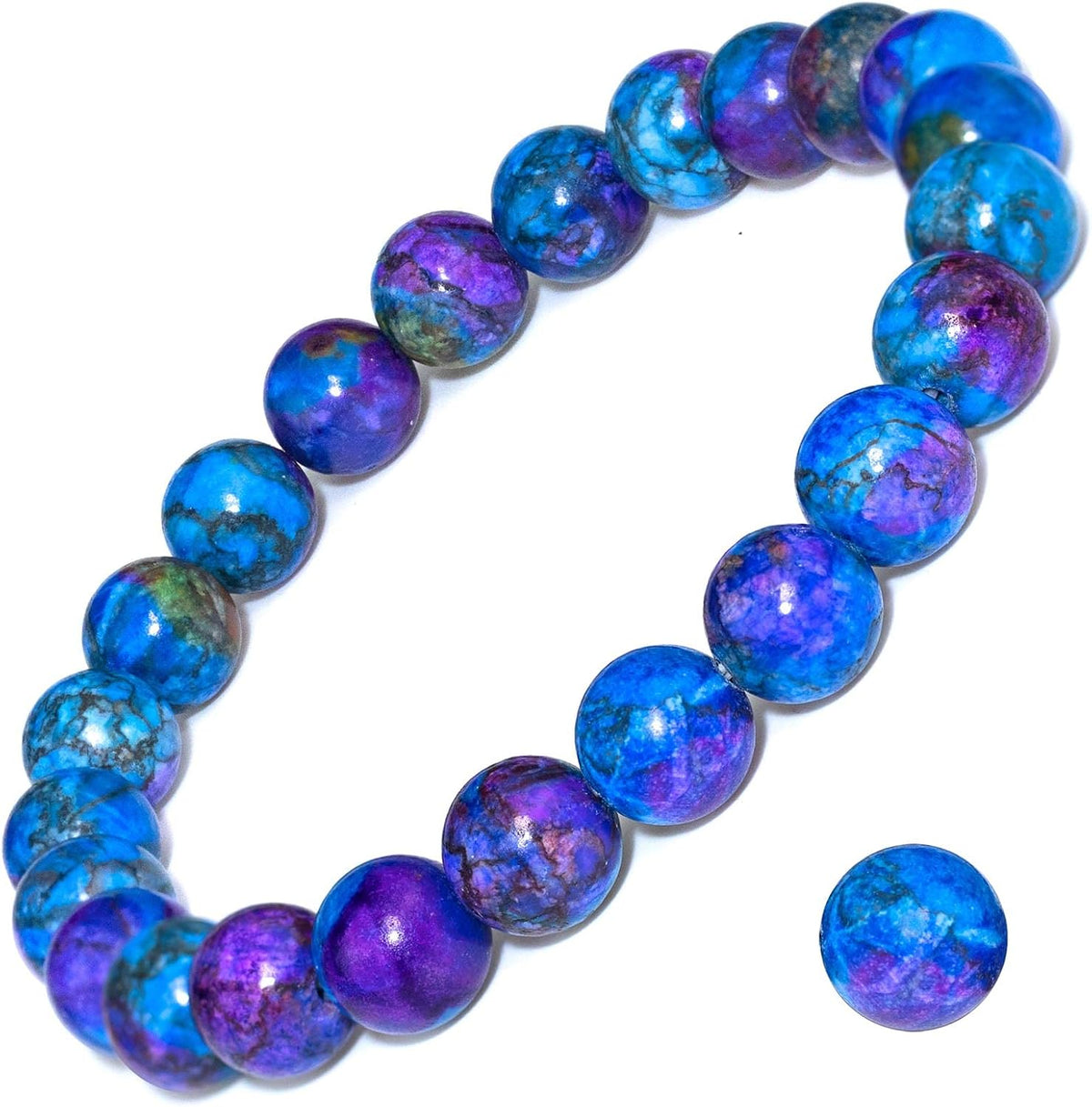 Natural Gemstone Stretch Elastic Bracelet
