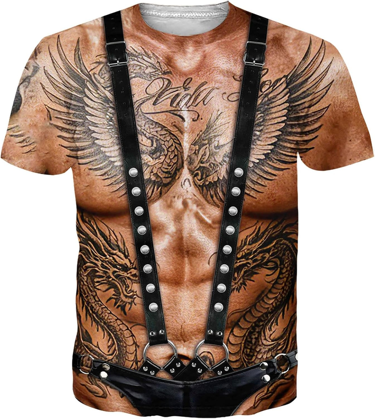 uideazone Mens 3D Funny Graphic T Shirt Novelty Short Sleeve Costume Tees