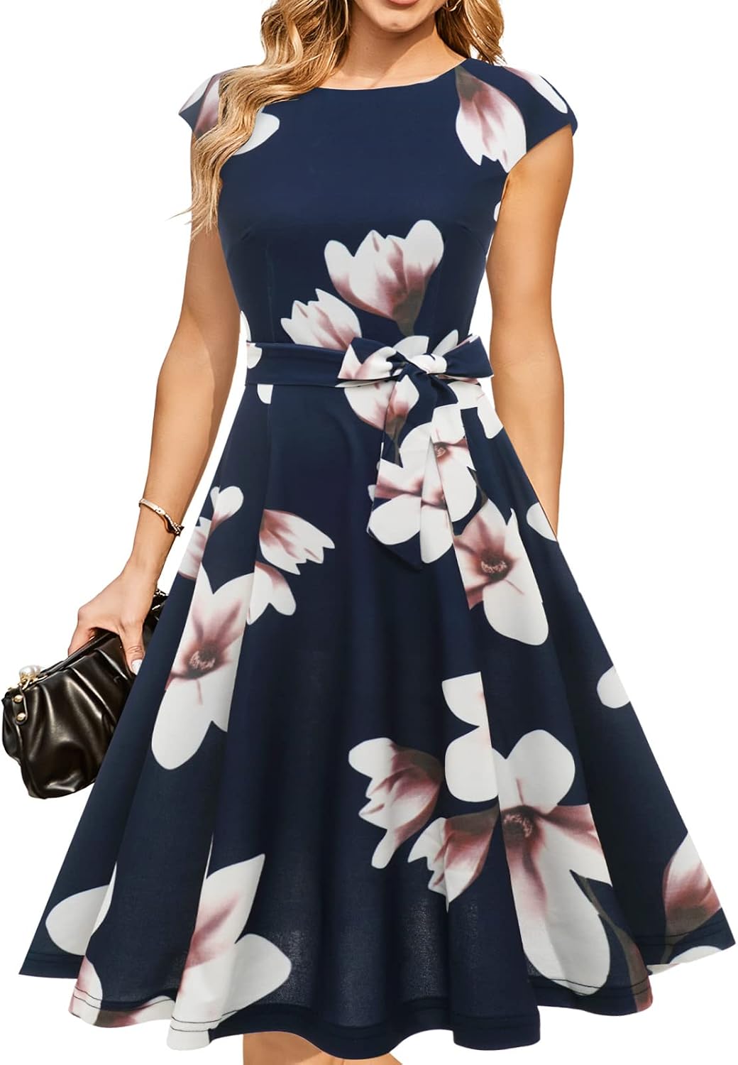DRESSTELLS Women's Cocktail Dresses, Formal Wedding Guest Church Dress