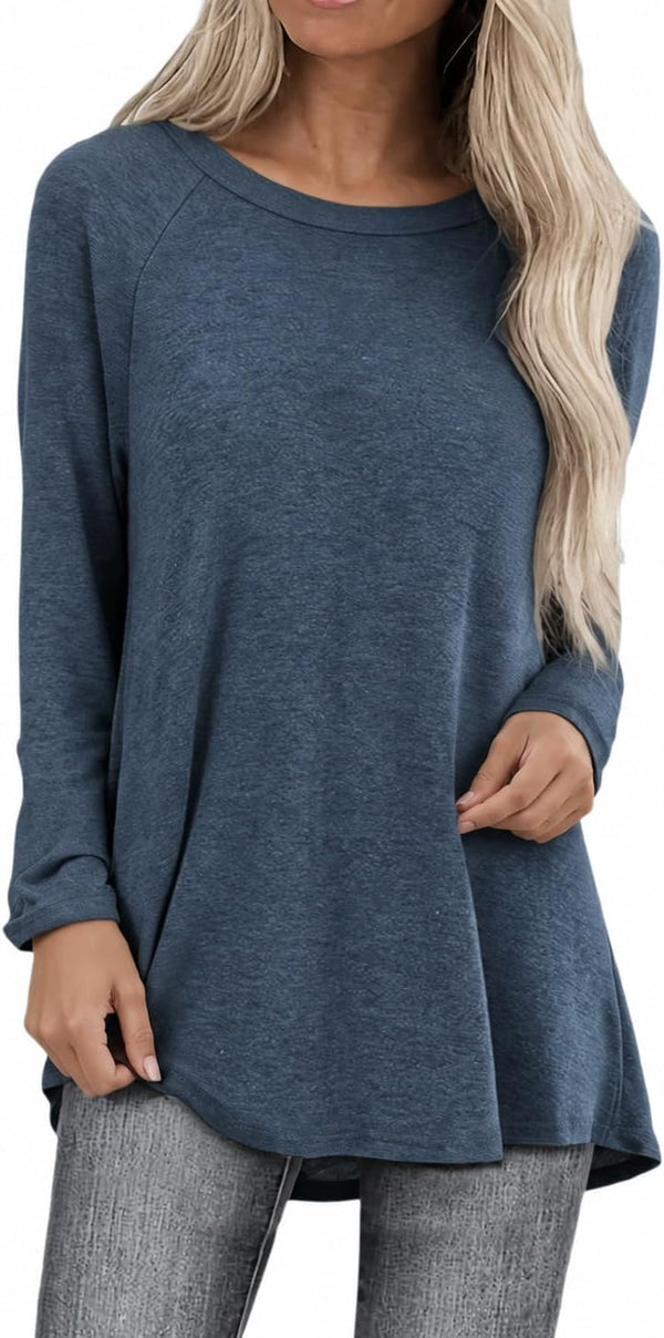 Tunic Tops for Women Loose Fit Dressy Long Sleeve for Leggings