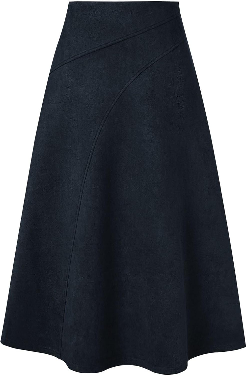 2026 Women's Suede Skirts, High Waist A-Line Skirt, Fall Winter Midi Skirt