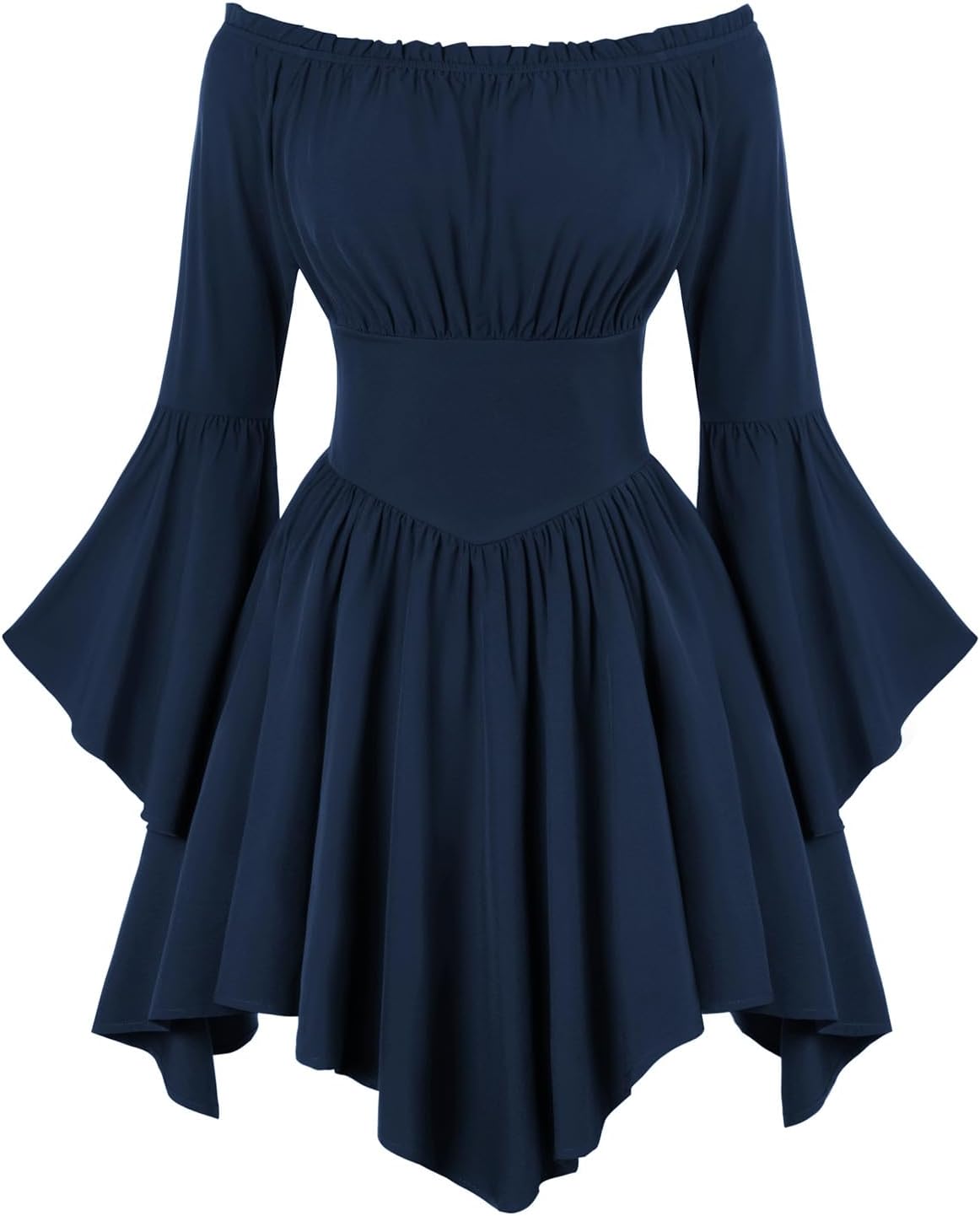Scarlet Darkness Renaissance Costume Women Pirate Off Shoulder Corset Dress