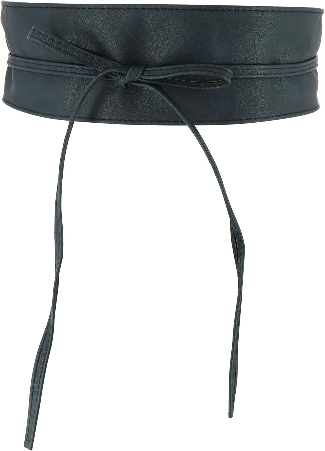 Woman Leatherette Waisband Obi Belt, Mica