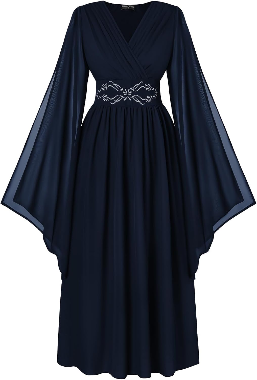Scarlet Darkness Women's Renaissance Costume V Neck Medieval Fairy Dresses