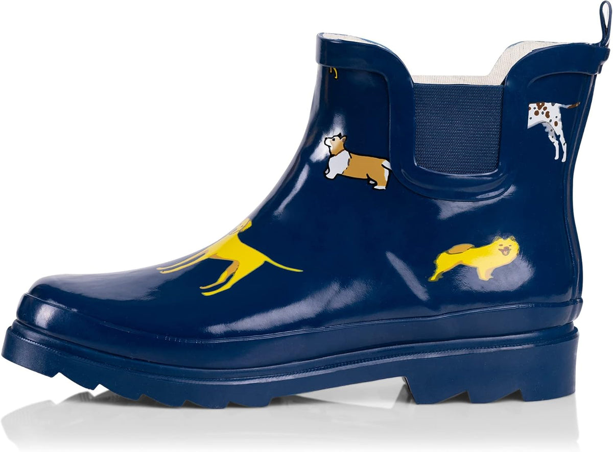 Womens Ankle Rain Boots - Ladies Waterproof Winter Spring