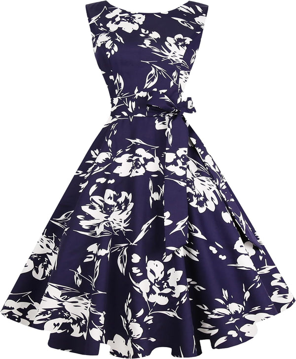 Sleeveless Vintage 1950s Cocktail Dress